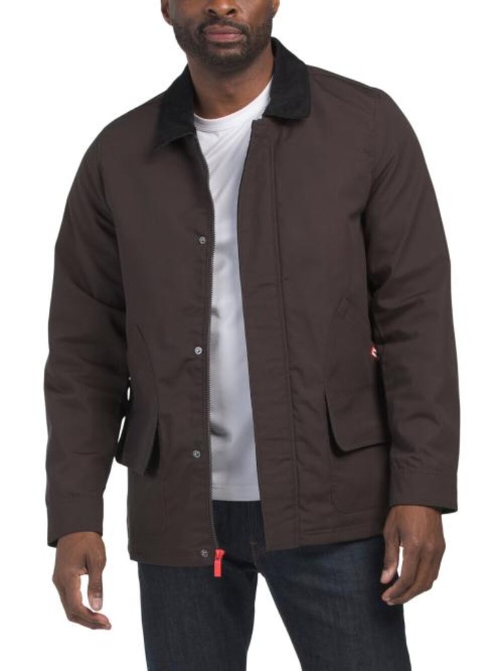 HUNTER Canvas Jacket With Corduroy Trim